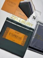 Zellbury Express Men’s Wash & Wear Collection 2025 – 100% Original Stock (4.25 Metres)