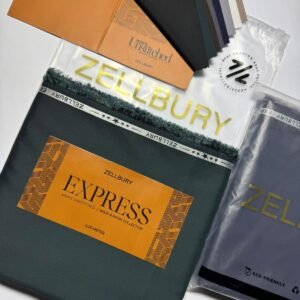 Zellbury Express Men’s Wash & Wear Collection 2025 – 100% Original Stock (4.25 Metres)