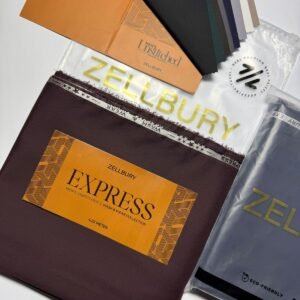 Zellbury Express Men’s Wash & Wear Collection 2025 – 100% Original Stock (4.25 Metres)