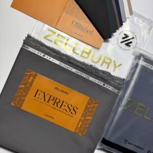 Zellbury Express Men’s Wash & Wear Collection 2025 – 100% Original Stock (4.25 Metres)