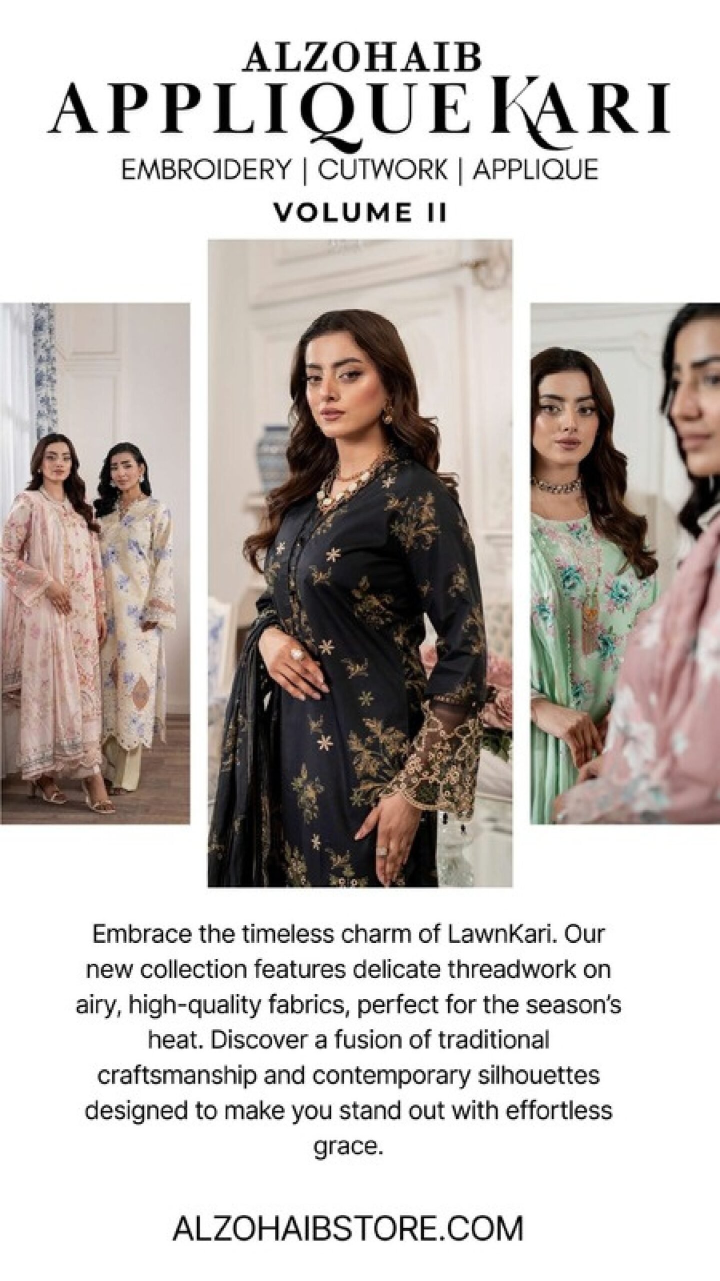ALZOHAIB APPLIQUEKARI | Eid Collection