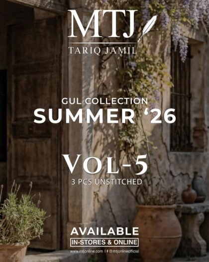 MTJ – Spring Summer Digital Printed Lawn Collection