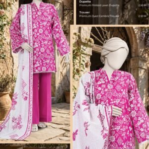 MTJ – Spring Summer Digital Printed Lawn Collection 100% Original | Complete 8-Meter Suit