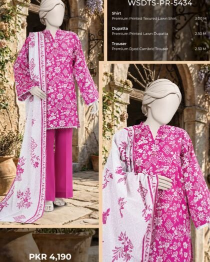 MTJ – Spring Summer Digital Printed Lawn Collection 100% Original | Complete 8-Meter Suit