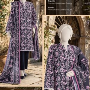 MTJ – Spring Summer Digital Printed Lawn Collection 100% Original | Complete 8-Meter Suit