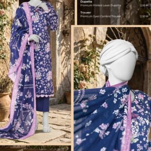 MTJ – Spring Summer Digital Printed Lawn Collection 100% Original | Complete 8-Meter Suit/