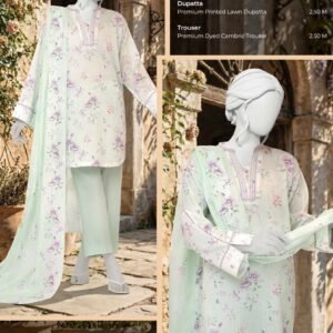 MTJ – Spring Summer Digital Printed Lawn Collection 100% Original | Complete 8-Meter Suit
