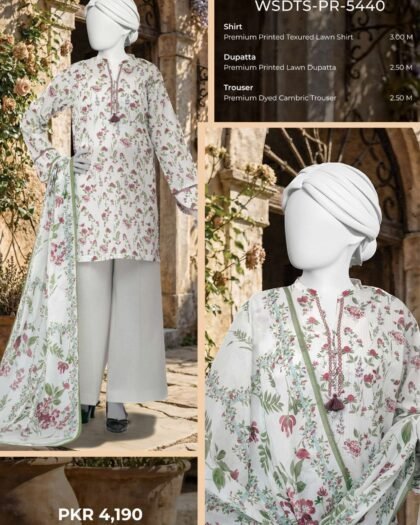 MTJ – Spring Summer Digital Printed Lawn Collection 100% Original | Complete 8-Meter Suit