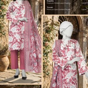 MTJ – Spring Summer Digital Printed Lawn Collection 100% Original | Complete 8-Meter Suit