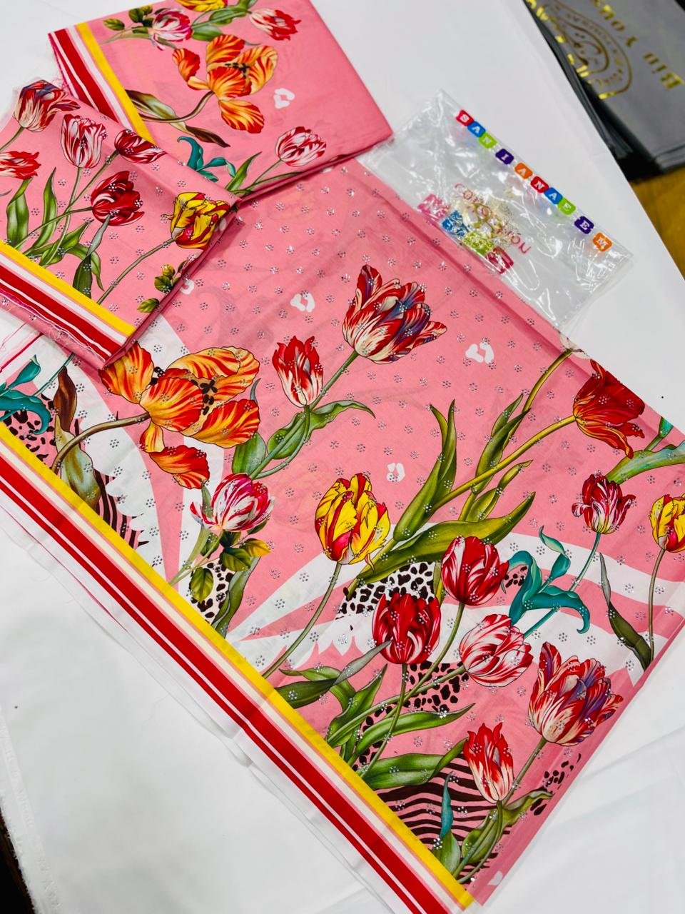 Mushqkari by Sania Naeem Kids Vol-4 | 2-Pc Unstitched Luxury Lawn - Image 2