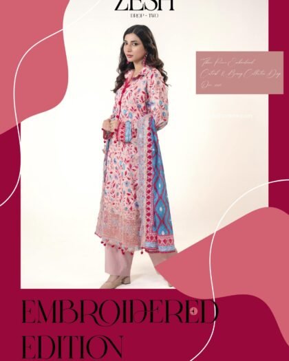 Zesh Premium Lawn Embroidery Cutwork – Drop-2 Eid Collection 2026