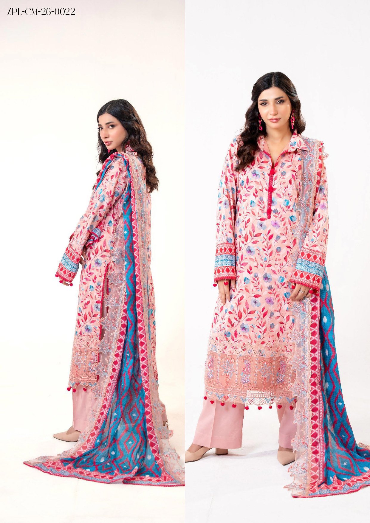 Zesh Premium Lawn Embroidery Cutwork – Drop-2 Eid Collection 2026 - Image 3