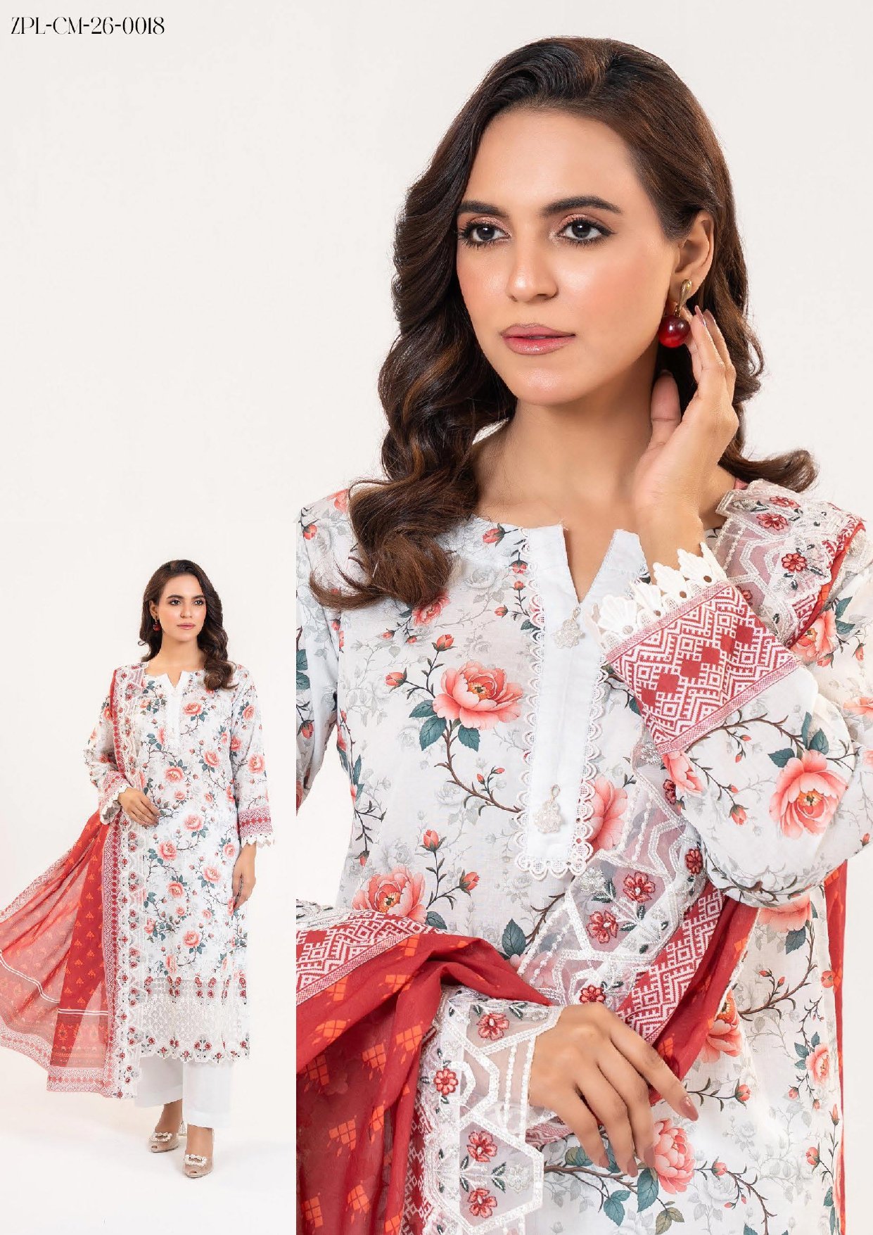 Zesh Premium Lawn Embroidery Cutwork – Drop-2 Eid Collection 2026 - Image 3