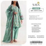 SAYA-BLOOMING PETALS | Digital Printed Lawn 3-Piece