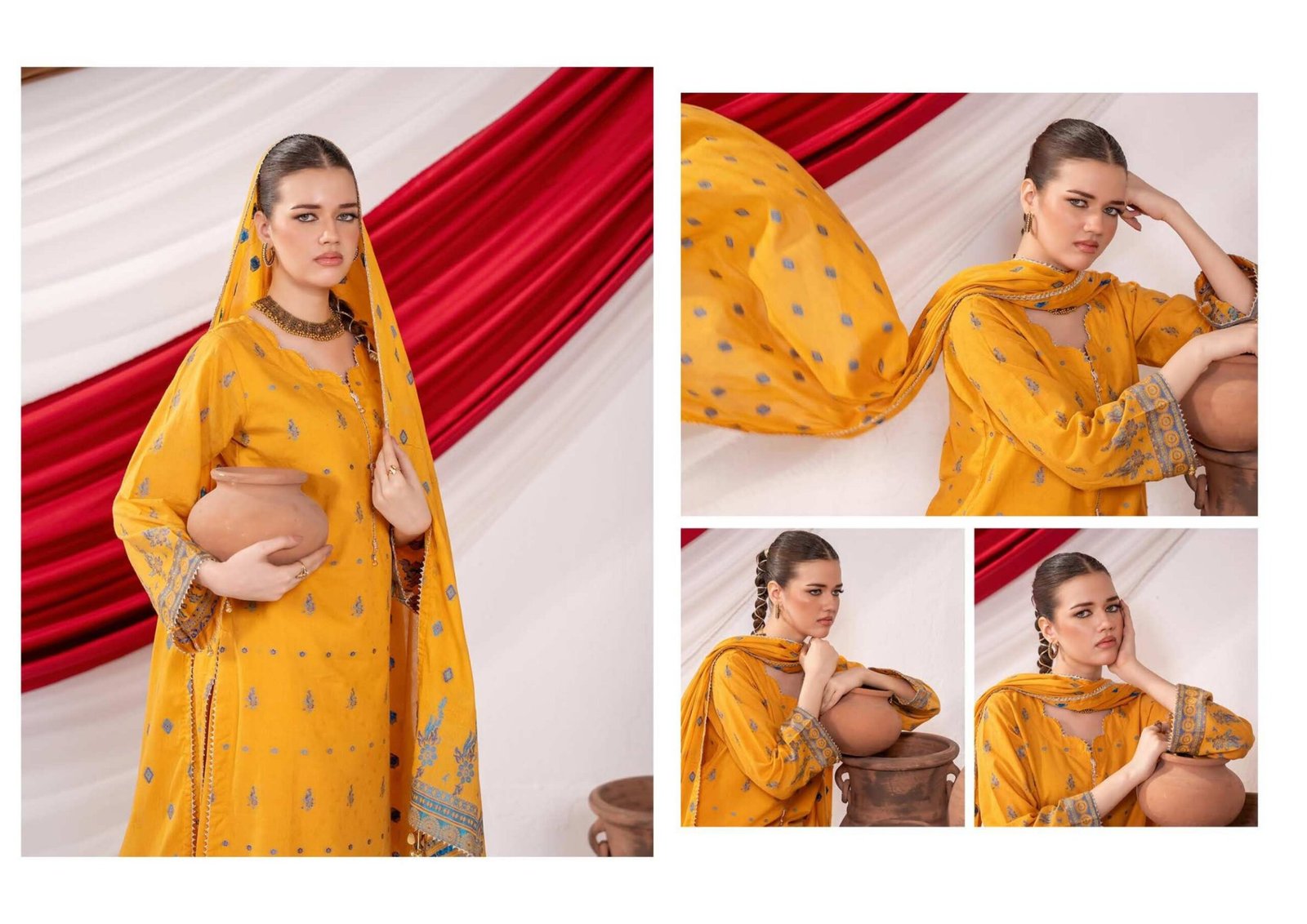 ZESH Premium Jacquard Lawn Broshia Banarsi