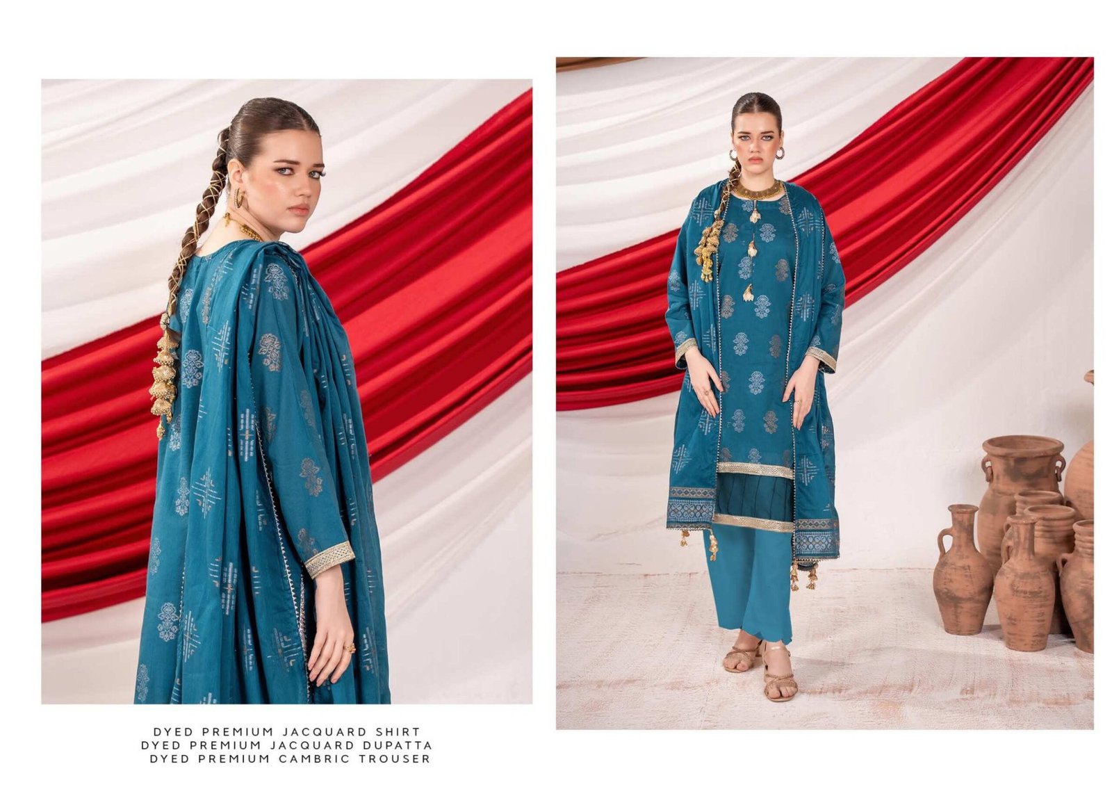 ZESH Premium Jacquard Lawn Broshia Banarsi