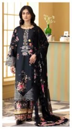 ALZOHAIB Printkari Embroidered & Appliqué Lawn