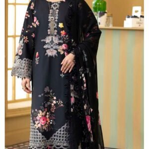 ALZOHAIB Printkari Embroidered & Appliqué Lawn