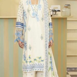 ALZOHAIB Printkari Embroidered & Appliqué Lawn