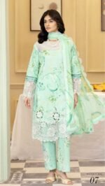 ALZOHAIB Printkari Embroidered & Appliqué Lawn