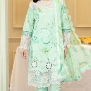 ALZOHAIB Printkari Embroidered & Appliqué Lawn