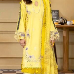 ALZOHAIB Printkari Embroidered & Appliqué Lawn