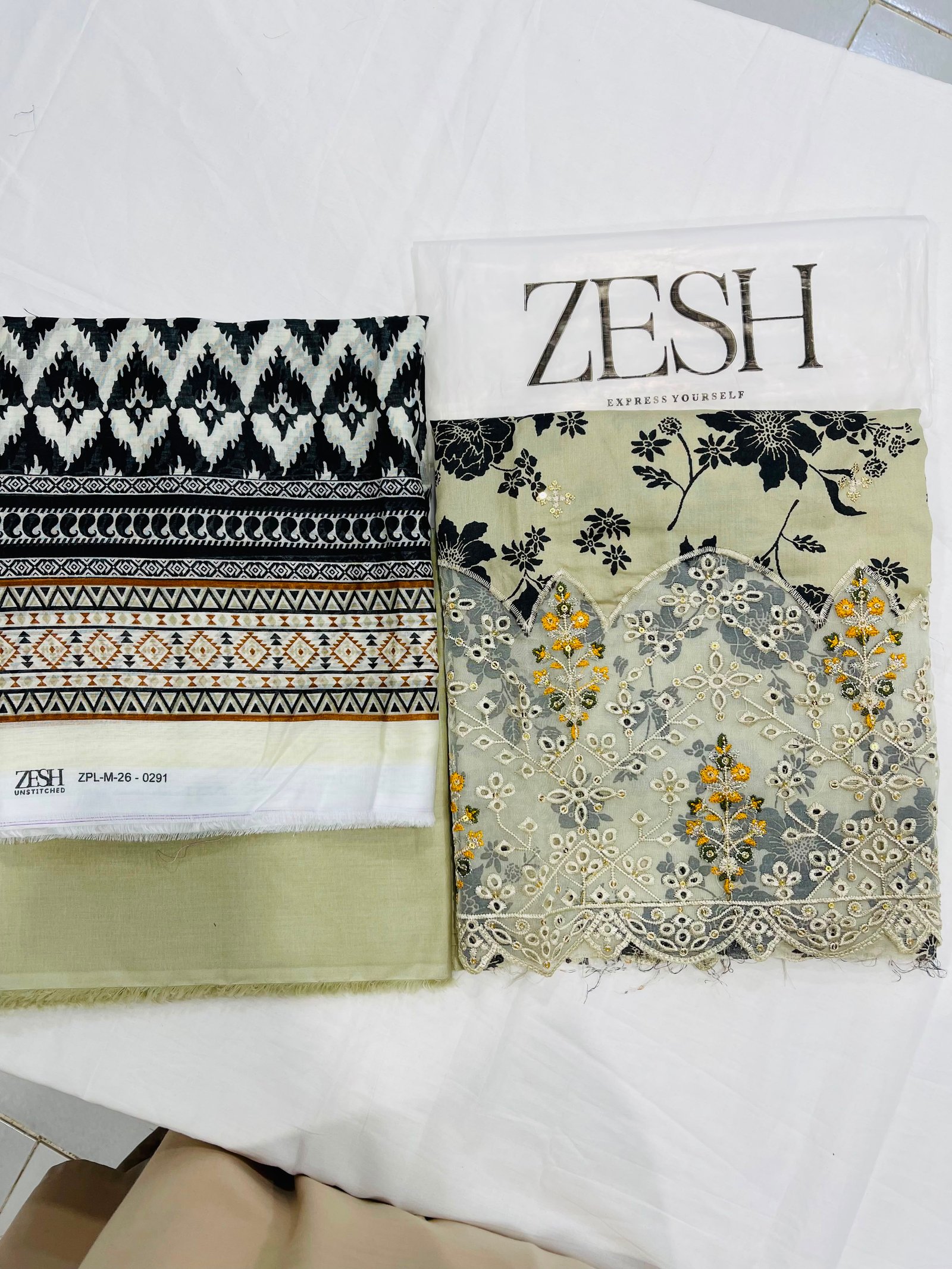 ZESH PREMIUM 3-PIECE Embroidered