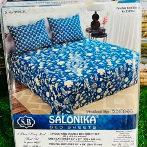 Salonika King Size 3-Piece Premium Bed Sheet Set – Soft, Durable & Stylish