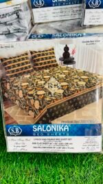 Salonika King Size 3-Piece Premium Bed Sheet Set – Soft, Durable & Stylish