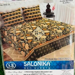 Salonika King Size 3-Piece Premium Bed Sheet Set – Soft, Durable & Stylish