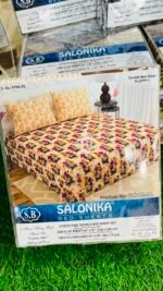 Salonika King Size 3-Piece Premium Bed Sheet Set – Soft, Durable & Stylish