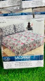 Salonika King Size 3-Piece Premium Bed Sheet Set – Soft, Durable & Stylish