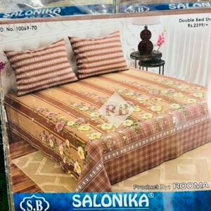 Salonika King Size 3-Piece Premium Bed Sheet Set – Soft, Durable & Stylish