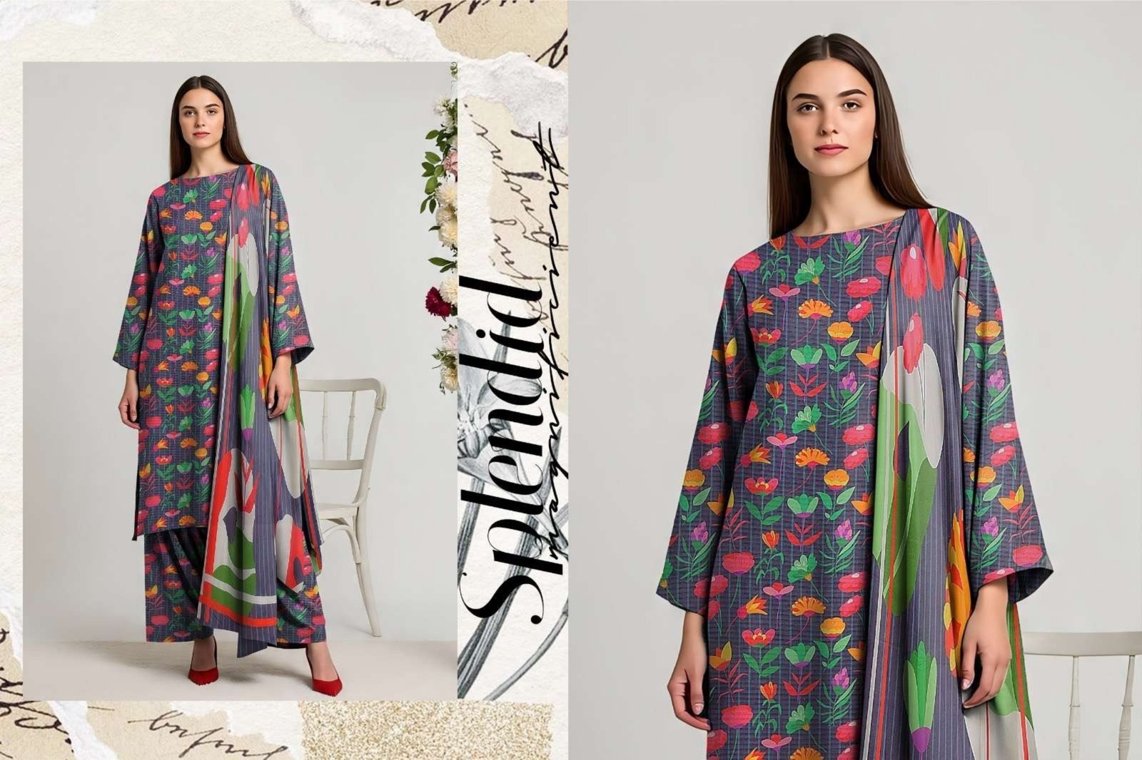AZADI Sale — Mix Brands Printed Lawn 3-Piece