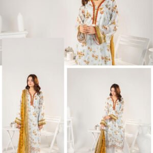 ZESH Premium Embroidered Eid Exclusive Lawn 3-Piece 2026 – Design 30