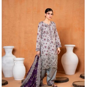 ZESH Premium Embroidered Eid Exclusive Lawn 3-Piece 2026 – Design 05