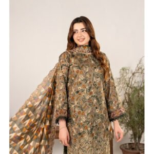 ZESH Premium Embroidered Eid Exclusive Lawn 3-Piece 2026 – Design 39