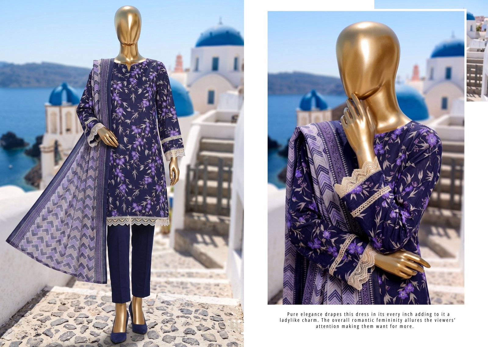 AZADI Sale — Mix Brands Printed Lawn 3-Piece