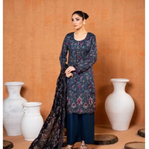 ZESH Premium Embroidered Eid Exclusive Lawn 3-Piece 2026 – Design 06