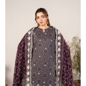 ZESH Premium Embroidered Eid Exclusive Lawn 3-Piece 2026 – Design 40