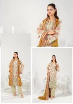 ZESH Premium Embroidered Eid Exclusive Lawn 3-Piece 2026 – Design 32
