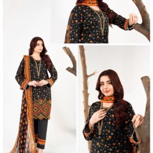 ZESH Premium Embroidered Eid Exclusive Lawn 3-Piece 2026 – Design 24