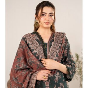 ZESH Premium Embroidered Eid Exclusive Lawn 3-Piece 2026 – Design 41