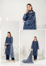 ZESH Premium Embroidered Eid Exclusive Lawn 3-Piece 2026 – Design 33