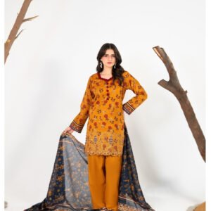 ZESH Premium Embroidered Eid Exclusive Lawn 3-Piece 2026 – Design 08