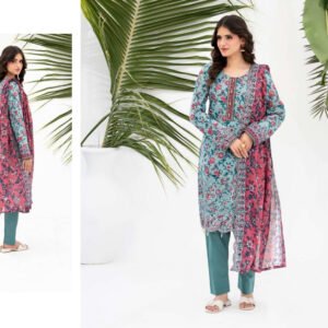 ZESH Premium Embroidered Eid Exclusive Lawn 3-Piece 2026 – Design 16