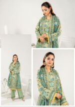 ZESH Premium Embroidered Eid Exclusive Lawn 3-Piece 2026 – Design 34