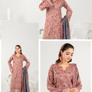 ZESH Premium Embroidered Eid Exclusive Lawn 3-Piece 2026 – Design 33