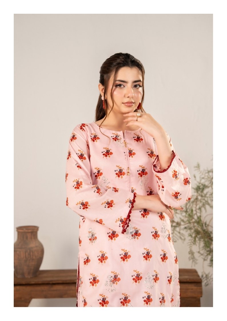 ZESH Premium Embroidered Eid Exclusive Lawn 3-Piece 2026 – Design 44