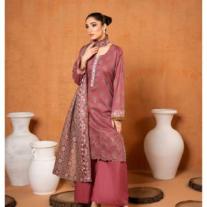 ZESH Premium Embroidered Eid Exclusive Lawn 3-Piece 2026 – Design 02